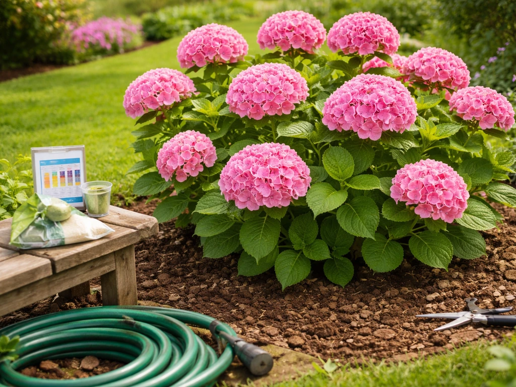 how to grow pink hydrangeas